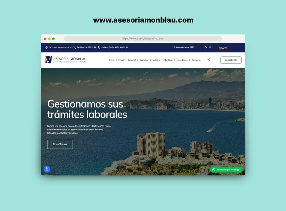 Presentamos nueva web Asesoría Monblau - Kit Digital
