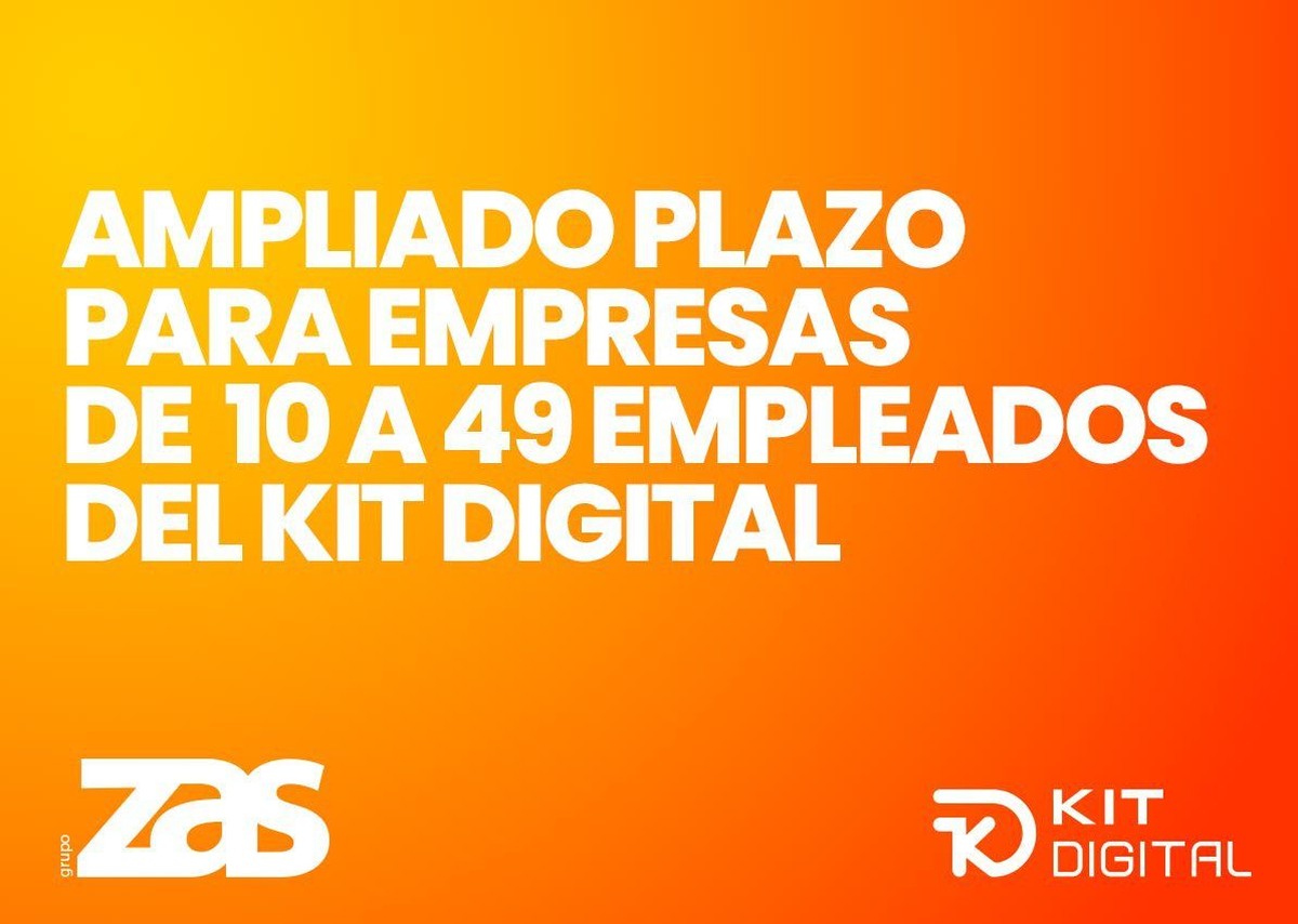 Ampliado el plazo de presentación de la primera convocatoria del Kit Digital